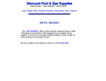 Tablet Screenshot of discountpoolsupplies.com